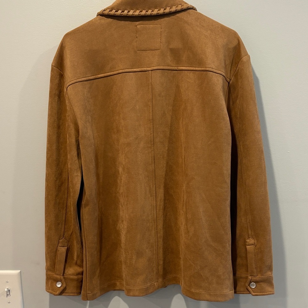 Bagatelle Women's Brown Suede Utility Jacket - Picture 8 of 10